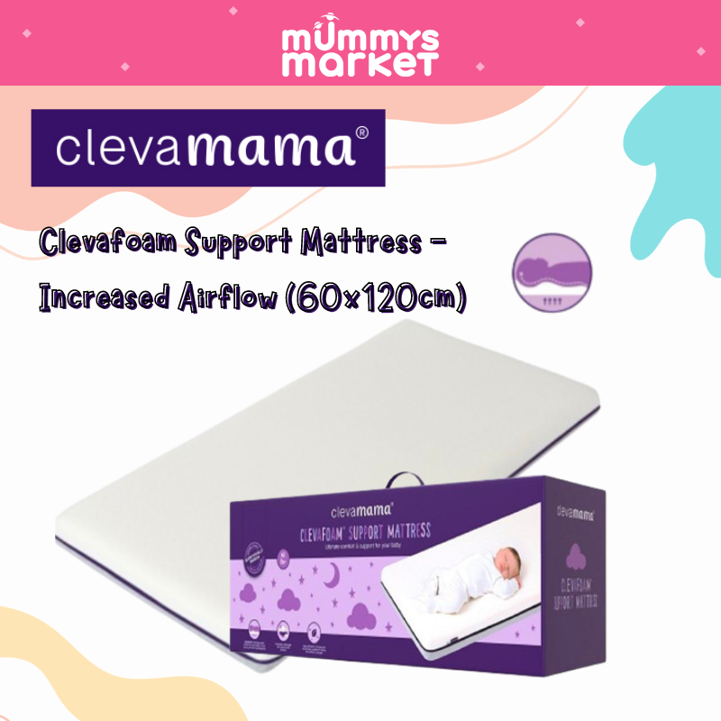 Clevamama ClevaFoam Support Mattress - Increased Airflow (Various Sizes Available)